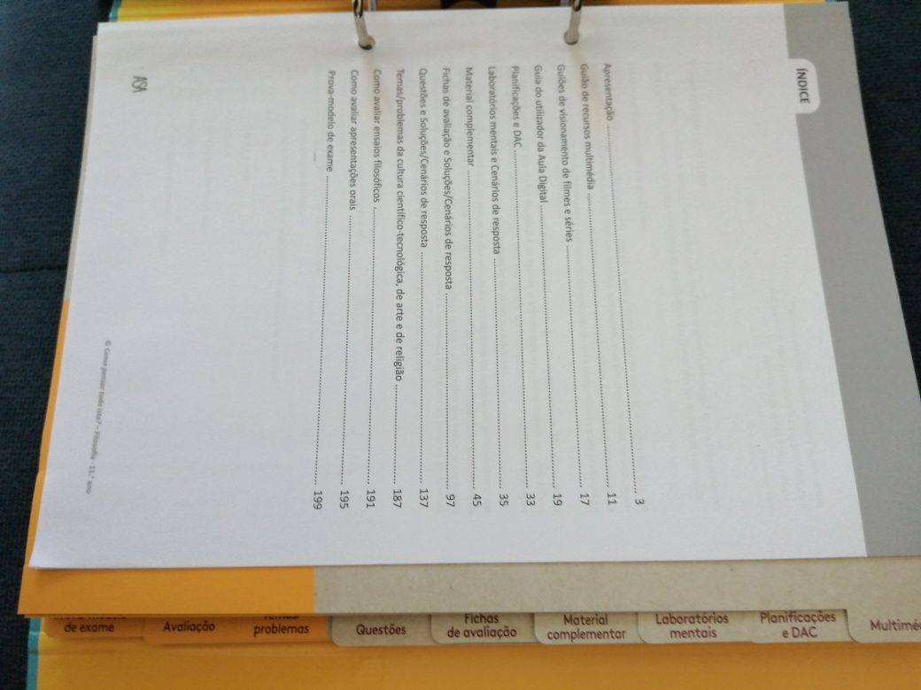 Como Pensar Tudo Isto? 11 Filosofia 11º ano -Dossier do professor + CA