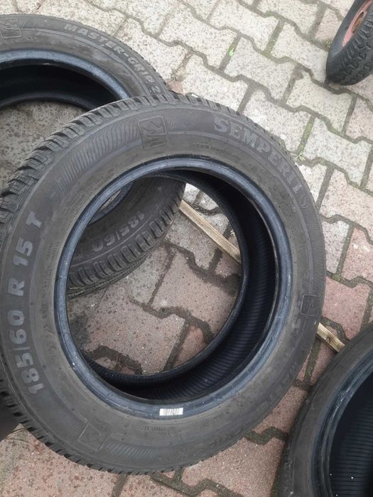 opony zimowe 185/60/15 semperit master bieznik 6,7-6.5 mm cena za 4szt