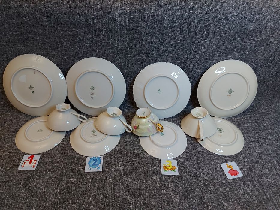 2А/3А Чайно кофейные тройки/трійки.Германия.Німеччина.50-80 год.