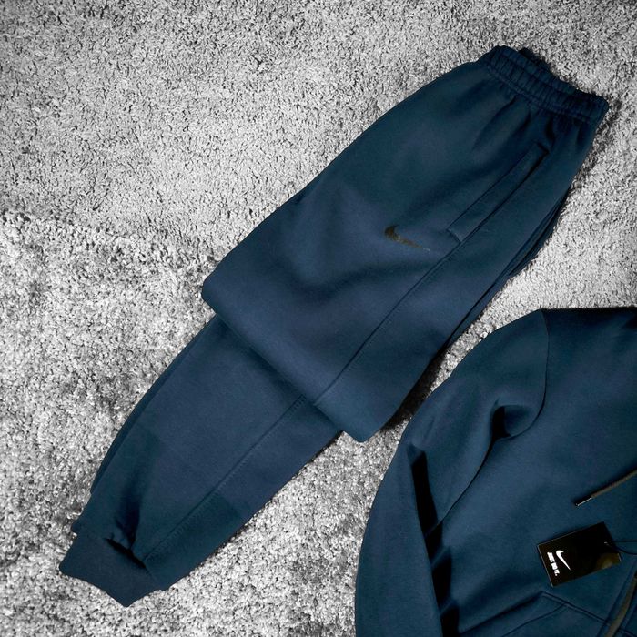 Зимовий чоловічий спортивний костюм Nike синій