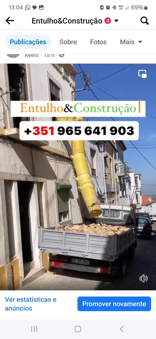 Serviço de Recolha de Entulhos e Demolição