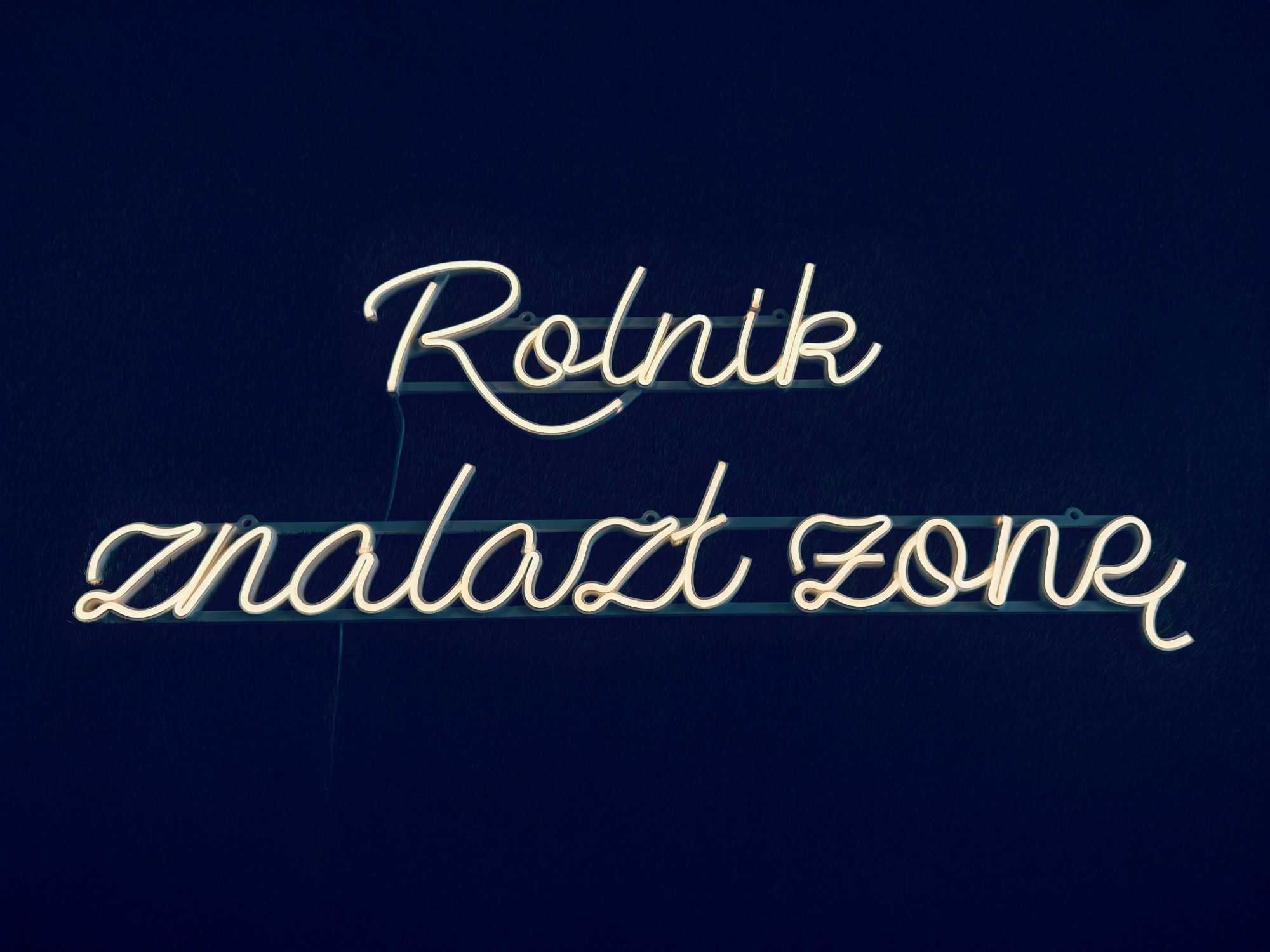 Neon LED „Rolnik znalazł żonę” – WYNAJEM na wesele