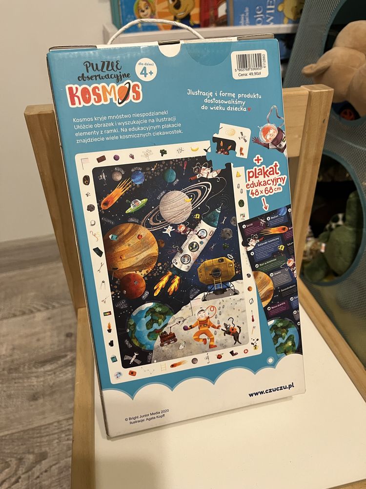Puzzle obserwacyjne KOSMOS CzuCzu 60 elementow 4+ czuczu