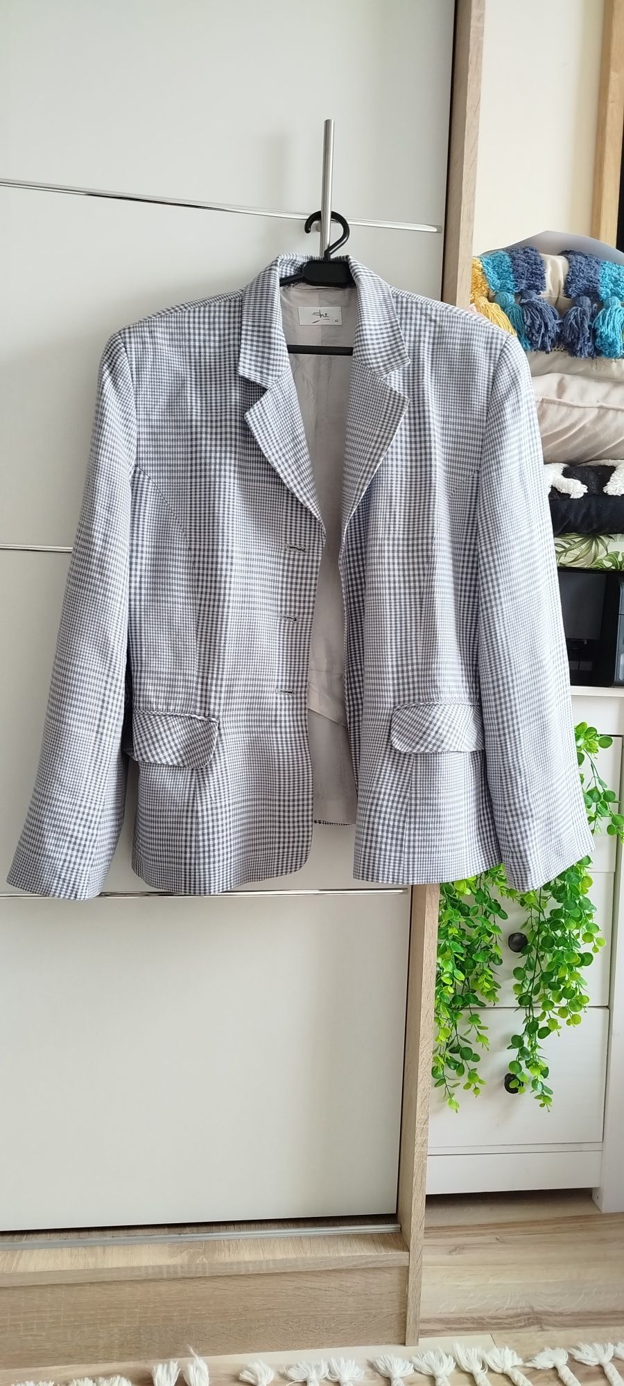 Marynarka r.M/L krata szara