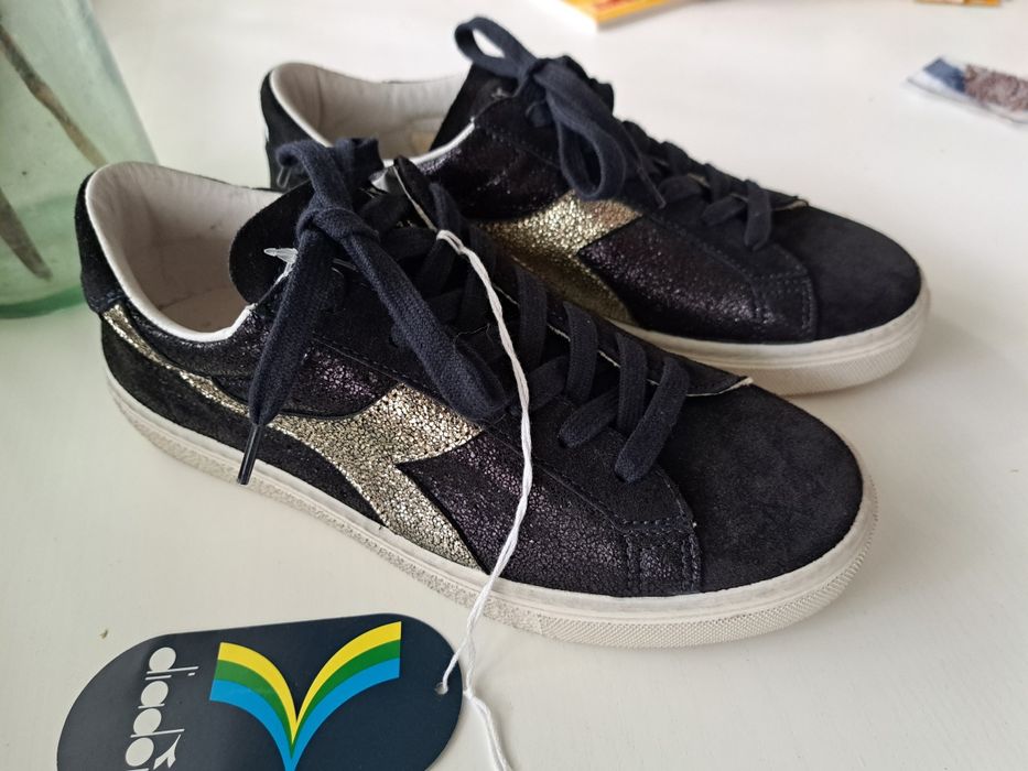 Diadora, nowe skórzane sneakersy, 37