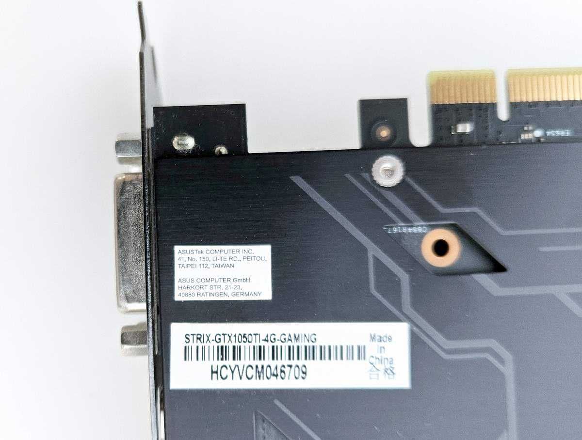 Karta Graficzna Asus Strix Nvidia GeForce GTX 1050Ti 4GB GDDR5