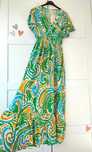 Piękna sukienka maxi oversize boho bawełna L XL