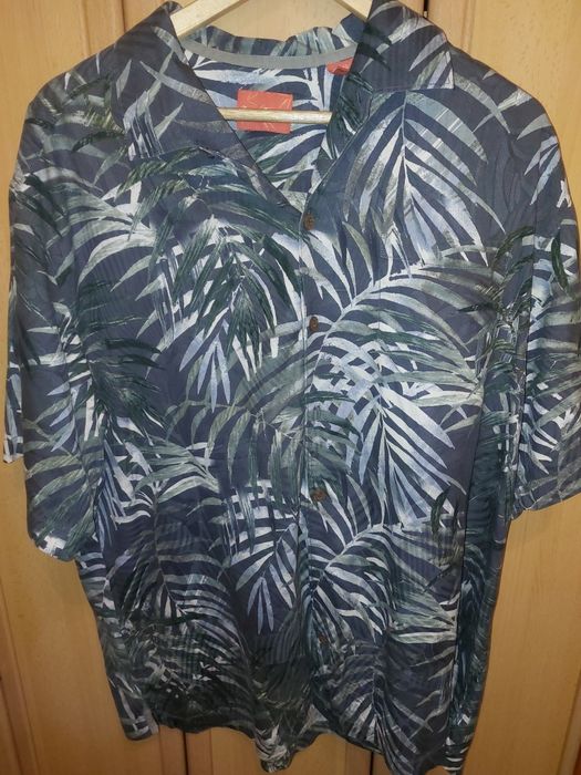 Koszula hawajska Tommy Bahama 100% jedwab XL