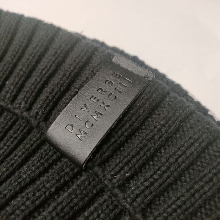 Diverse czapka męska czarna z bawełny rozmiar M - zimowa