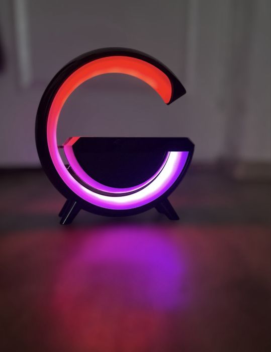 Настільна лампа Нічник з Bluetooth Колонкою 3 в 1. Без провідна зарядк