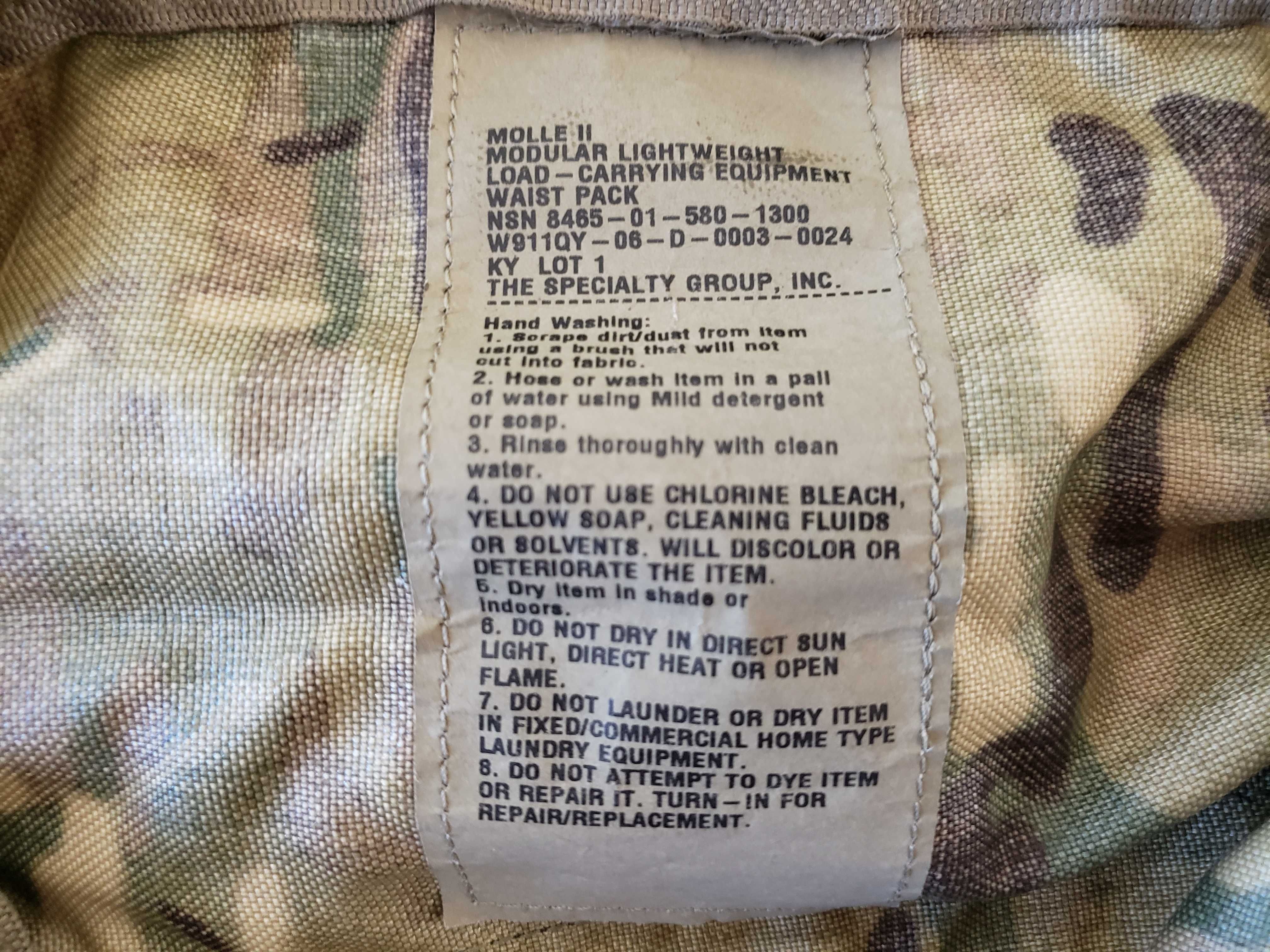 US Армія США Сумка Поясна Multicam Waist Pack MOLLE OCP Cordura Combat