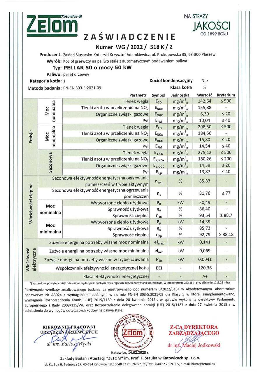 Kocioł piec na pellet 50-150kW Pleszew 5 KLASA, ECODESIGN DOTACJA RATY