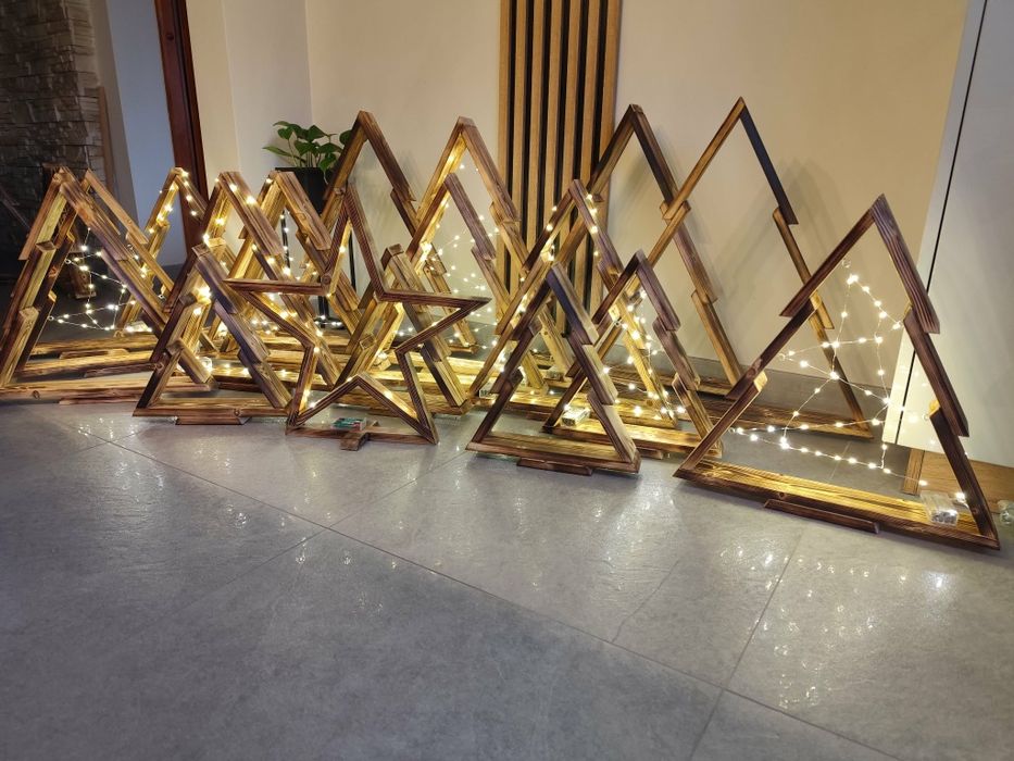 Choinki gwiazdy ozdoby świąteczne