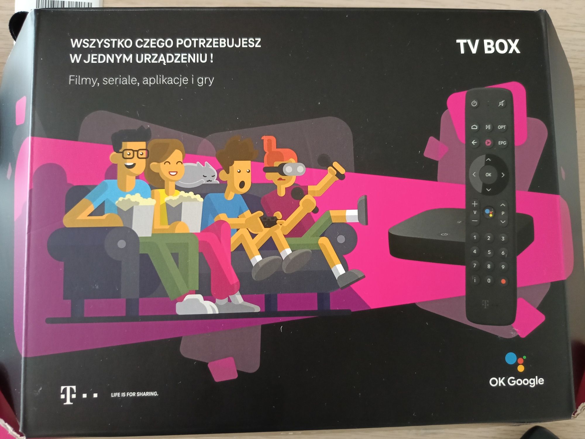 TV BOX T-Mobile STB-HY4402 dekoder cały zestaw
