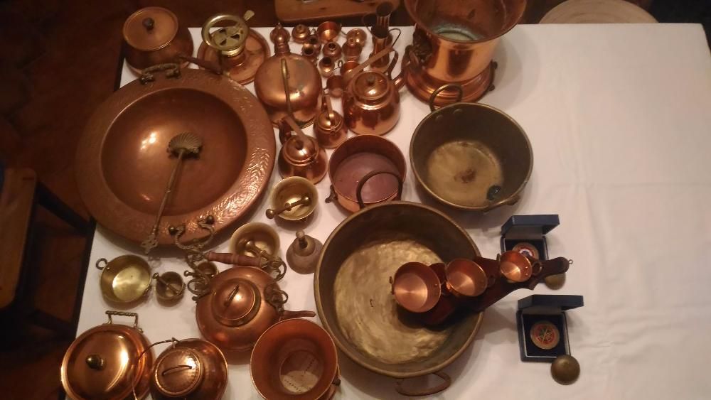 peças decorativas em cobre