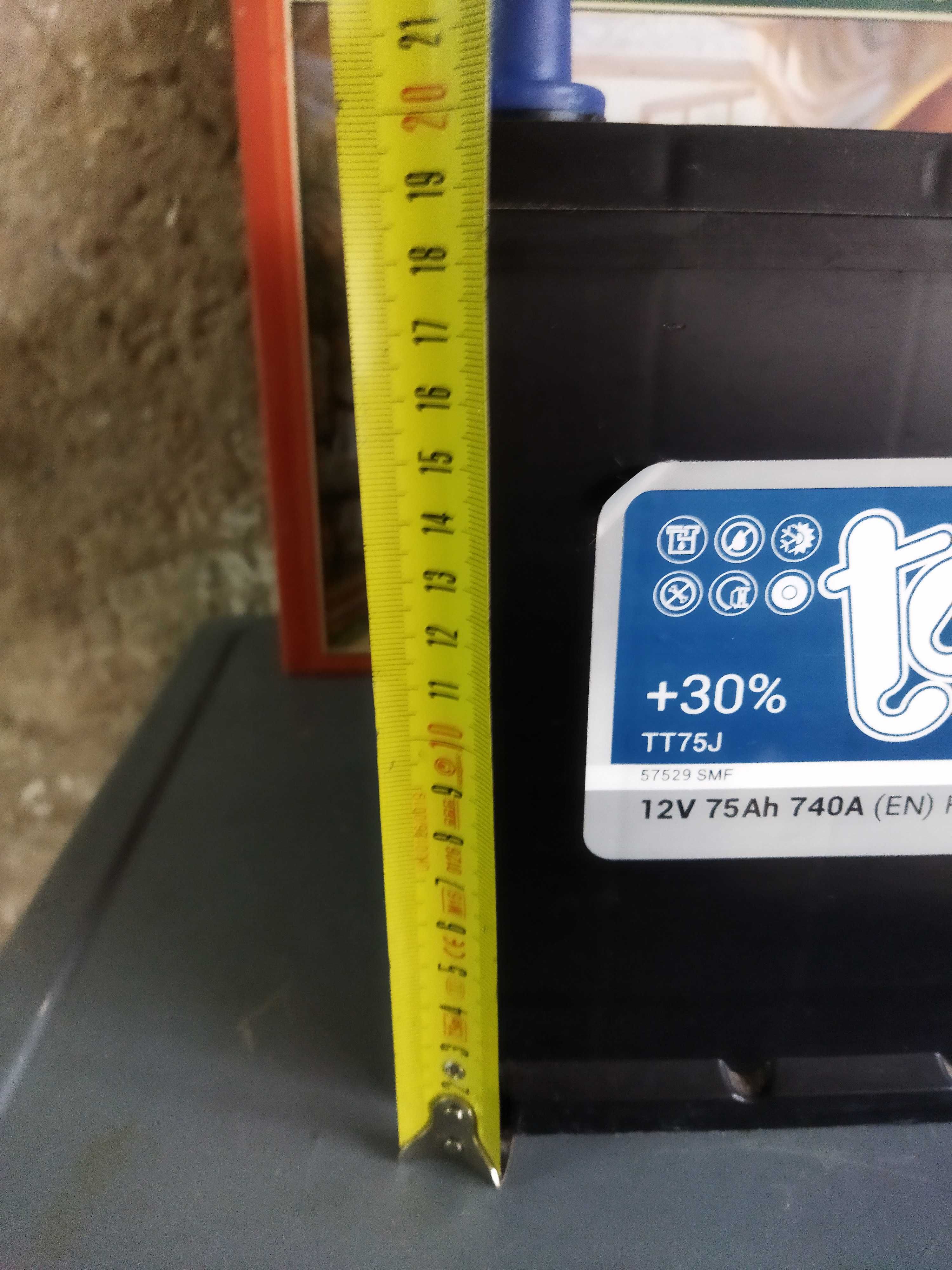Продам аккумулятор кислотно-свинцовый TOPLA (12V, 75 Ah, 740 A ) Б/У.