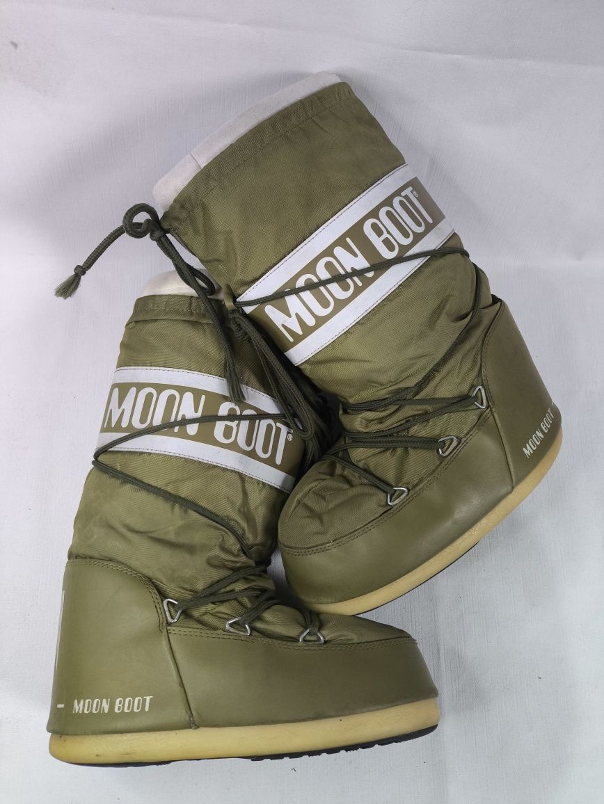 Moon Boot Wysokie Orginalne Buty Śniegowce rozmiar  39-41 kaki