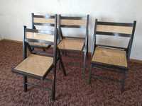 Krzesła ratanowe składane