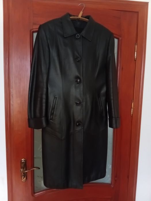 Плащ з натуральної шкіри