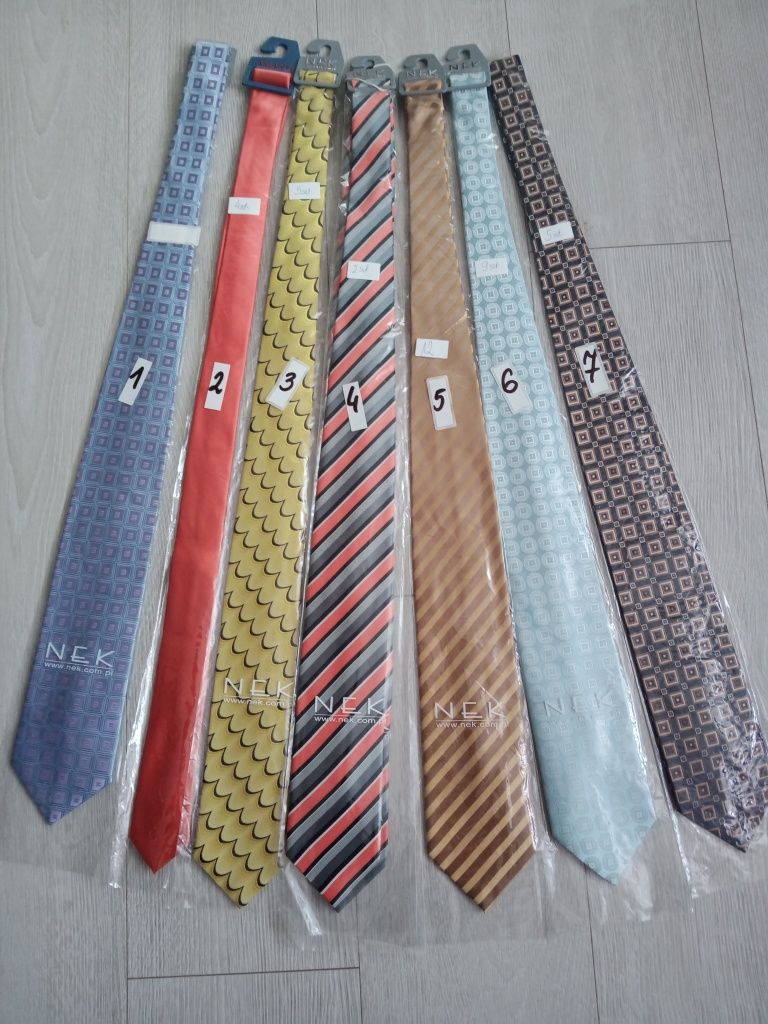Krawat męski różne kolory