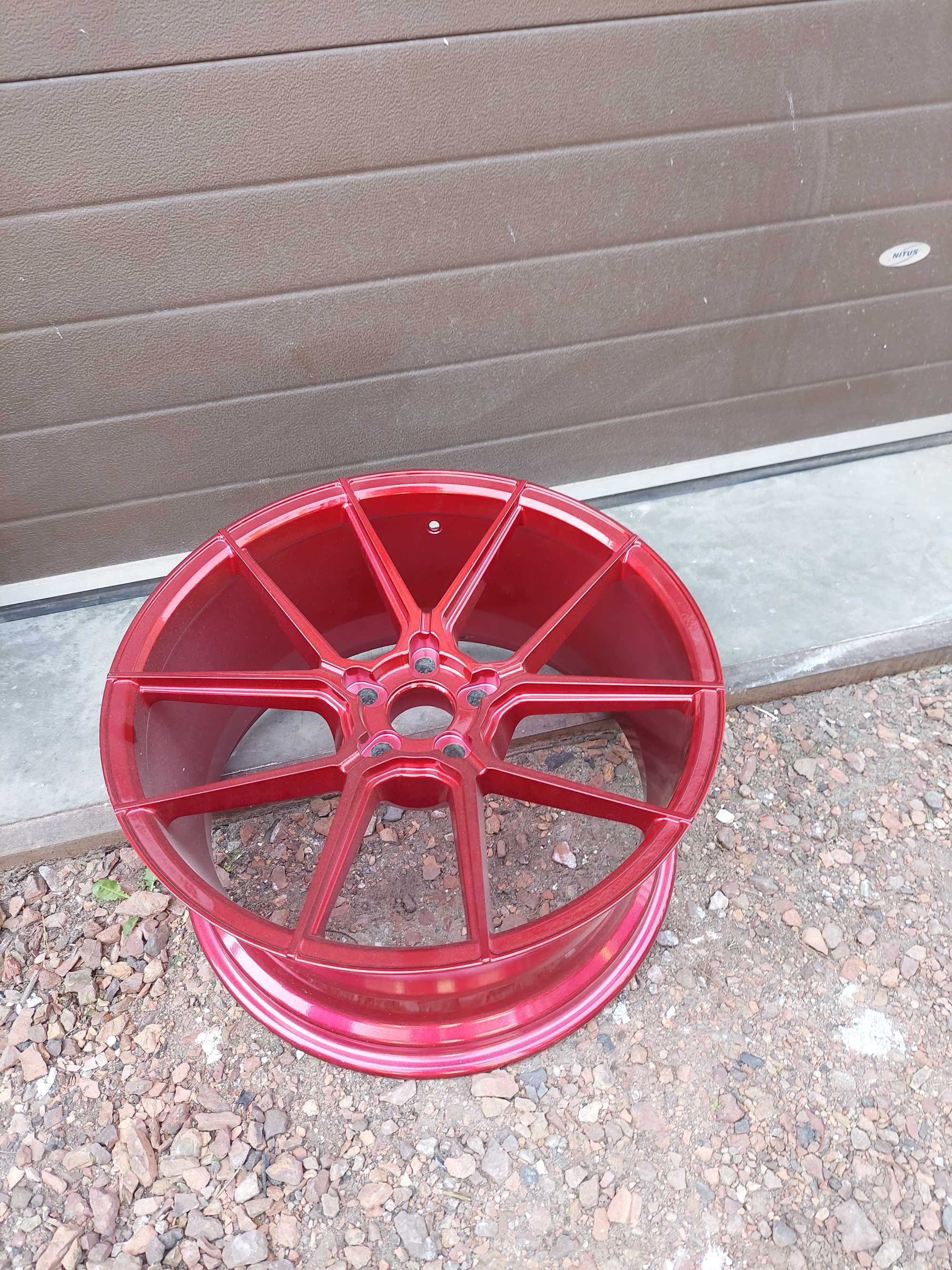 Felga Jr Japan Racing 20" 10J Et20 Candy Red Nowa 5x114,3