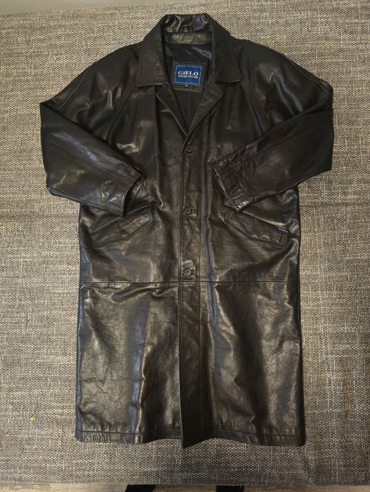 Płaszcz skórzany męski Xl