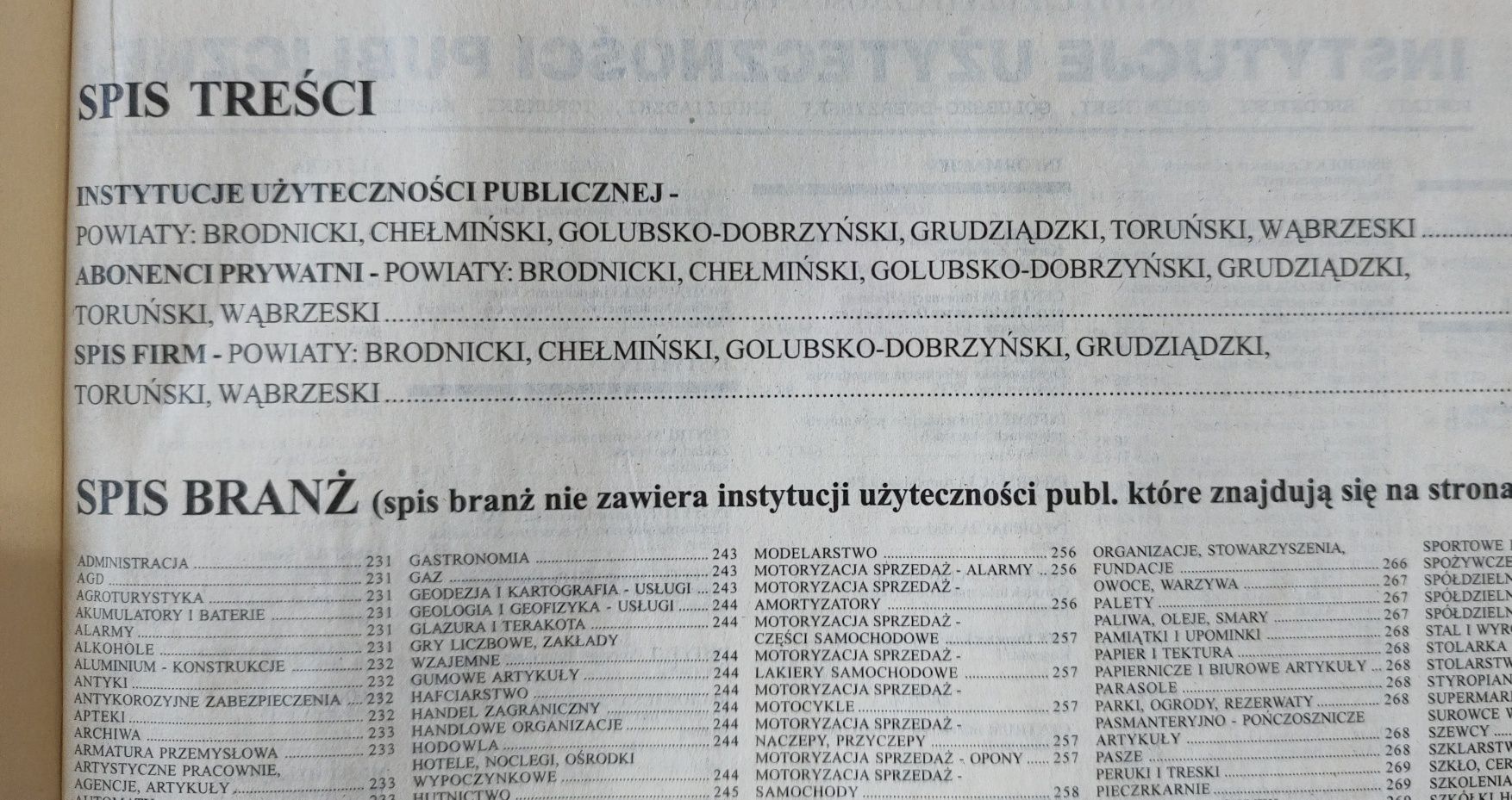 Książka telefoniczna Toruń 2007 r. abonenci, spis firm i instytucji