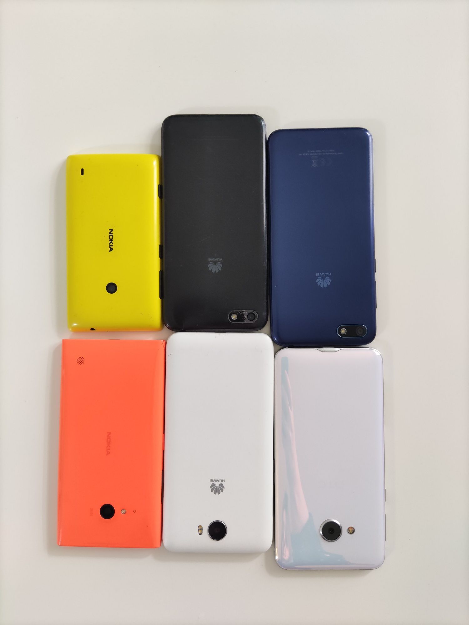 Zestaw 7 telefonów Nokia Huawei HTC