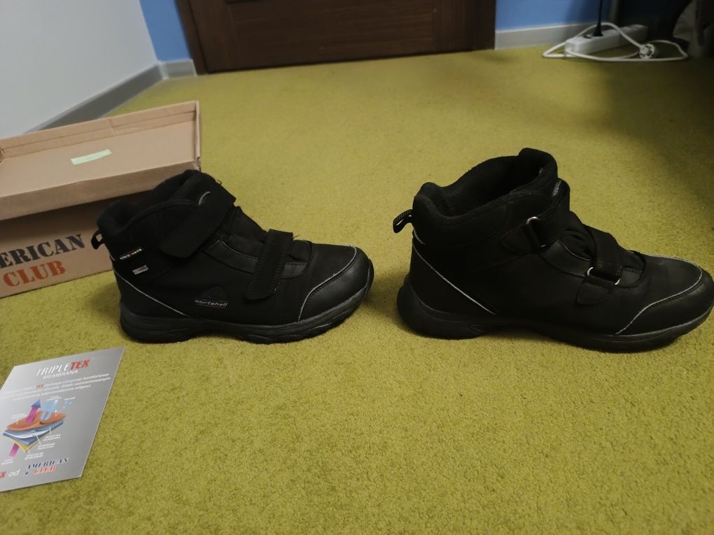 Buty zimowe ocieplane śniegowce r. 40 American Club WT68/21 czarne