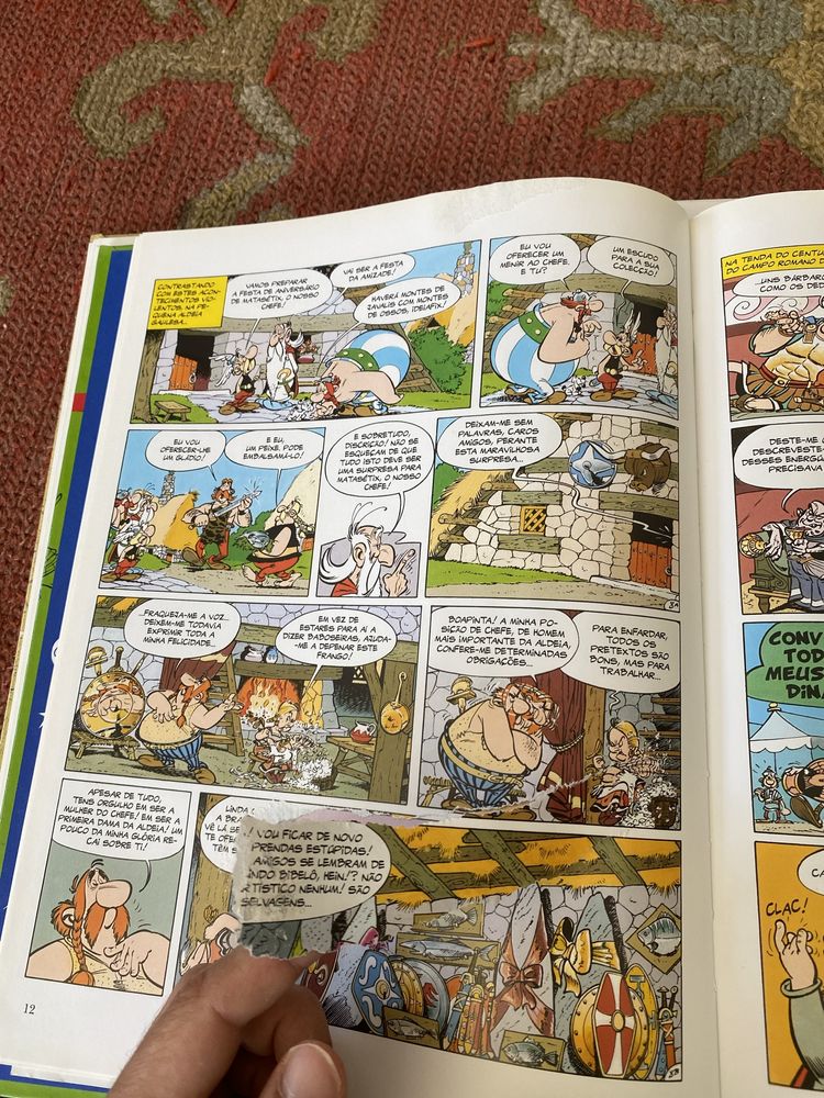 Livros asterix e obelix, tintim, gaston e mais