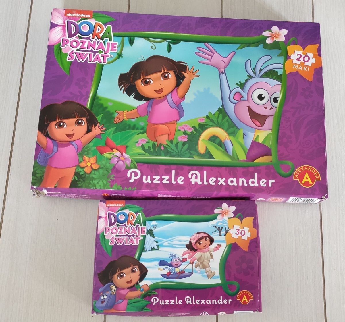 Puzzle Dora poznaje świat 24 Maxi elementy, 30 elementów