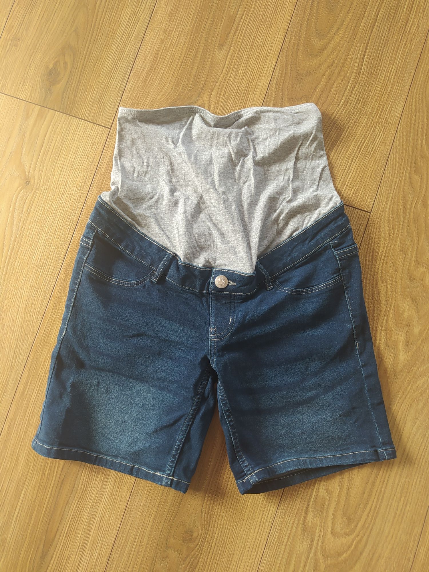 Spodenki spodnie ciążowe jeansowe S 36