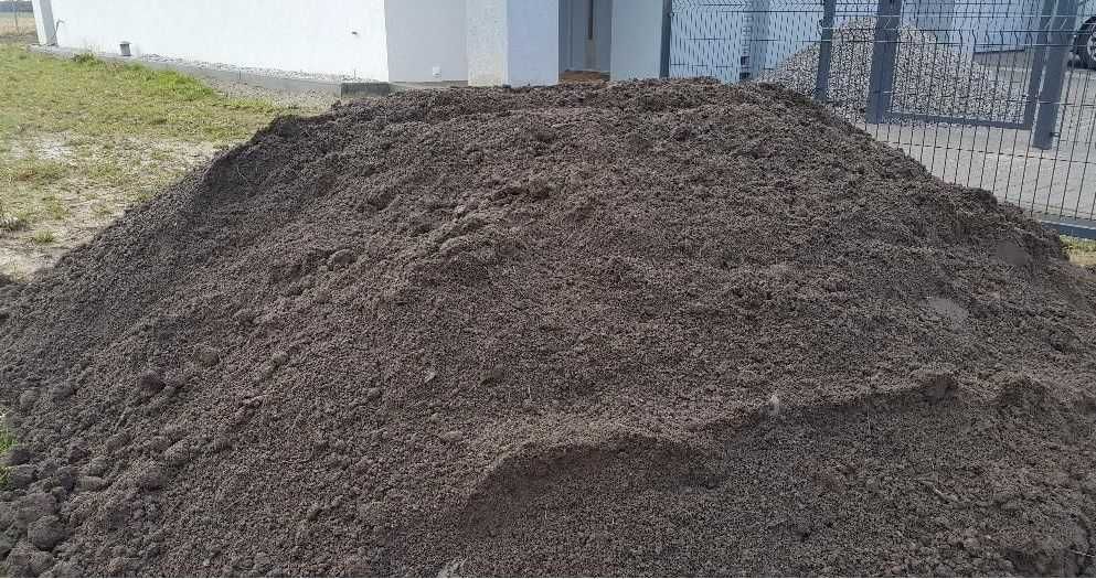 Ziemia gruz sortowany suchy beton piasek żwir pod kostkę TRANSPORT