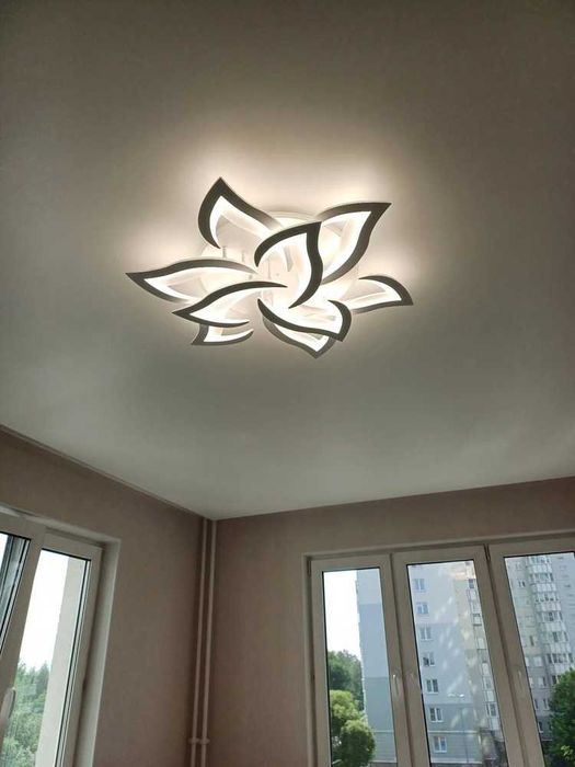 Светодиодная led Люстра 150W с пультом с подсветкой Світлодіодна лед