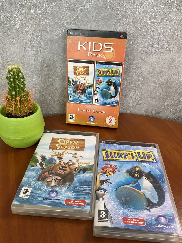 Продам набір Дисків для PSP в Ідеальному стані Kids Pack