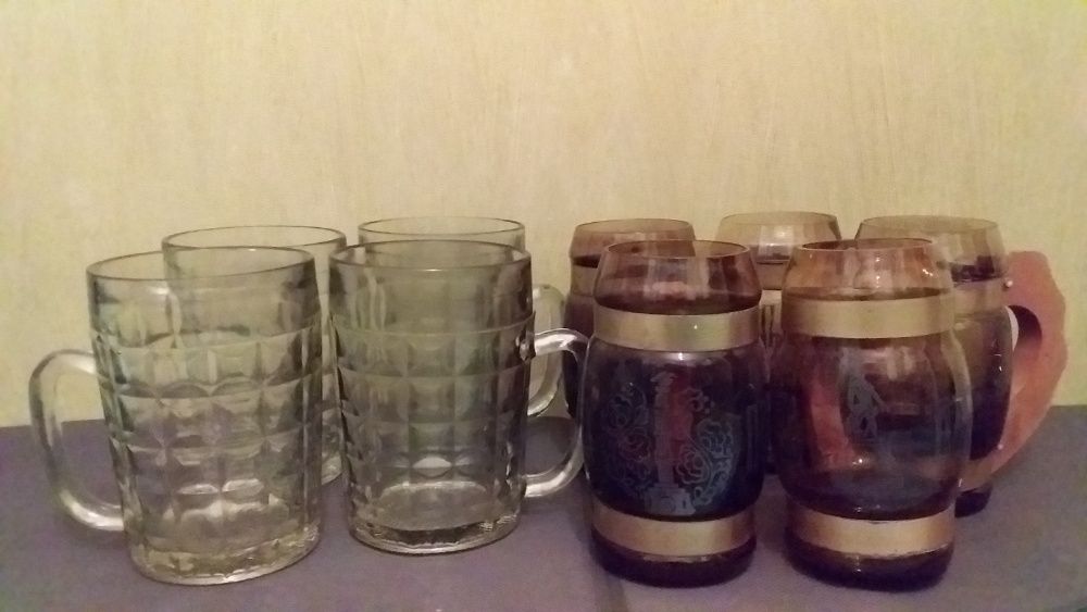 Бокал пивной-0.25-0.5л;;Лафитник ..хрусталь ваза,фужеры стаканы