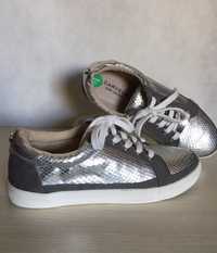 Carvela Kurt Geiger buty sneakersy srebrne snake 37