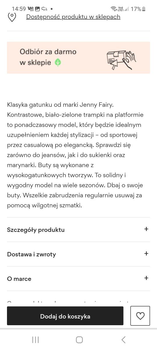 Nowe wysokie trampki ccc Jenny Fairy 37