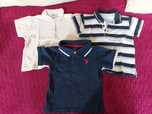 Koszulki polo z krótkim rękawem 3 szt. Rozmiar 86 cm