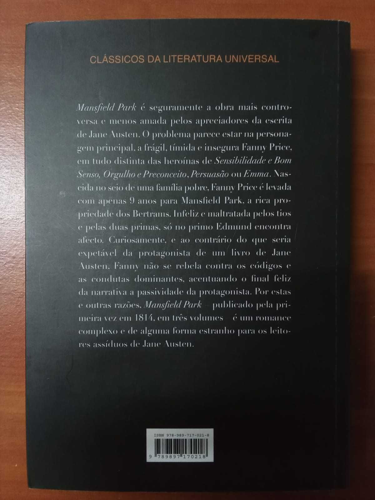 Livro Mansfield Park de Jane Austen