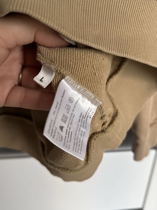 Boss Hugo Boss sweterek sweter bluzka bluza beżowa z kołnierzykiem