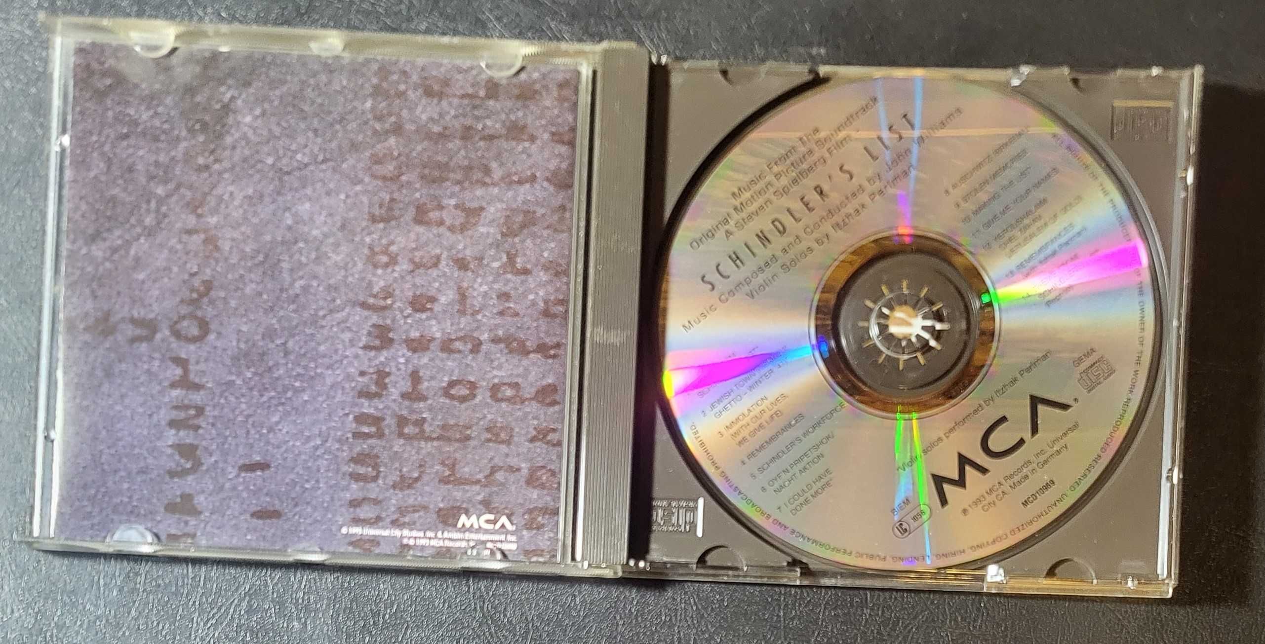 Schindler`s list Lista Schindlera soundtrack CD