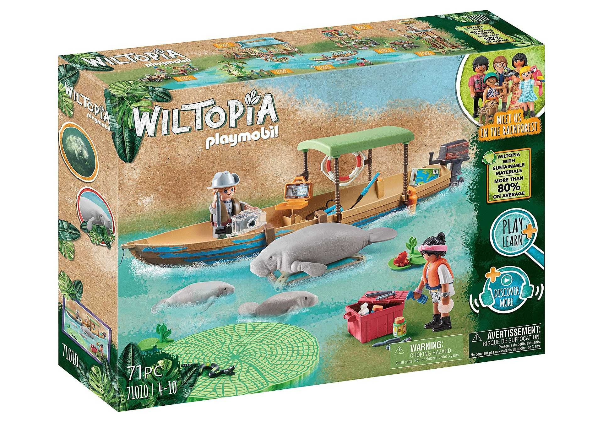 Playmobil Wiltopia Wycieczka łodzią do manatów