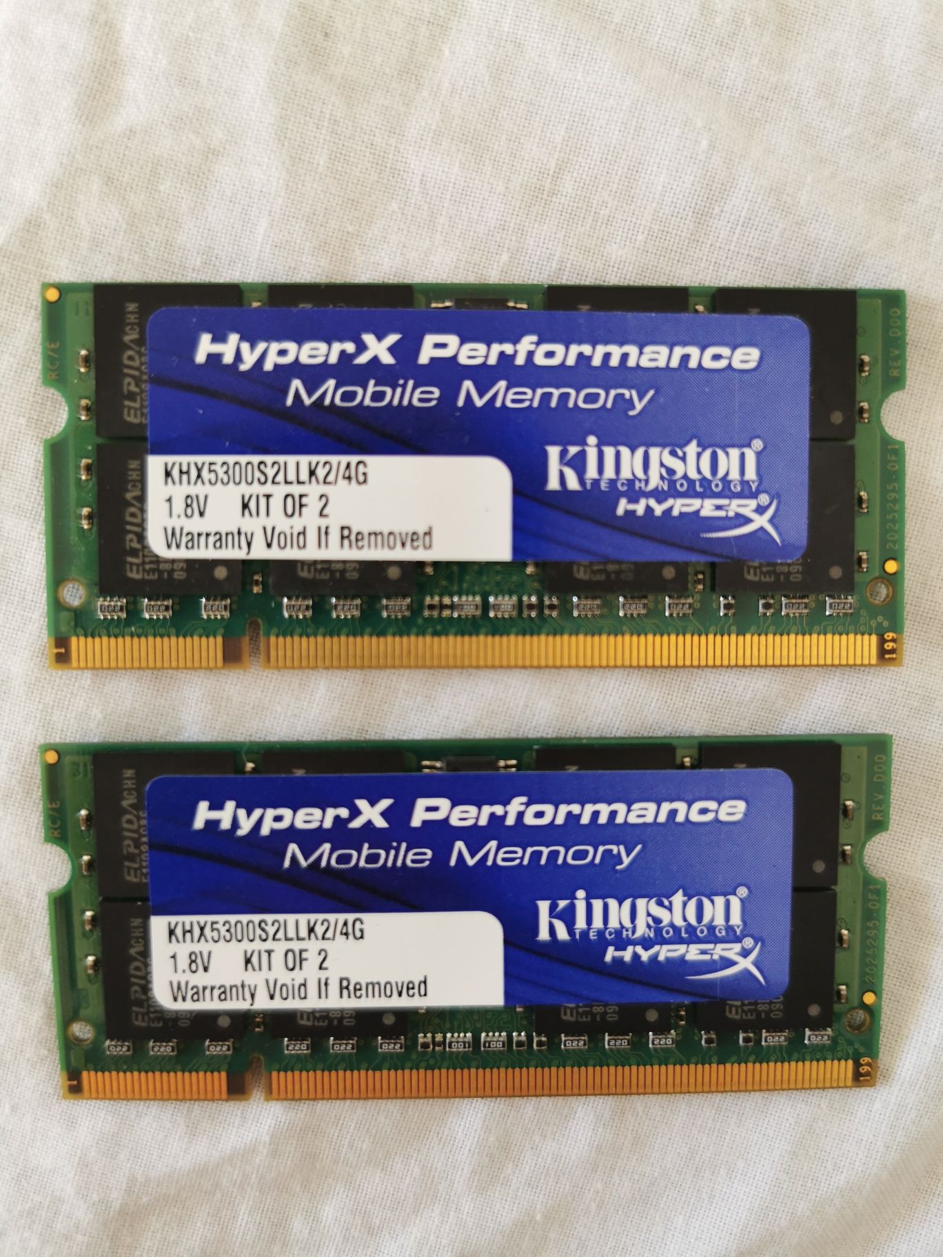 Placa RAM Hyper X performance