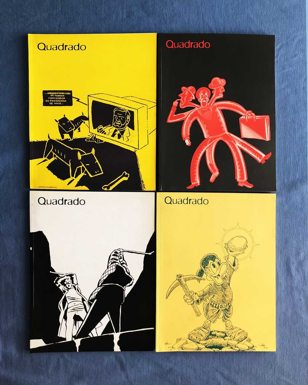 BD revista QUADRADO Segunda Série completa 4 volumes 1995 a 1997