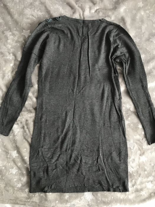 Sweter bluzka kardigan tunika kokarda cyrkonie rozm. 40 L #7