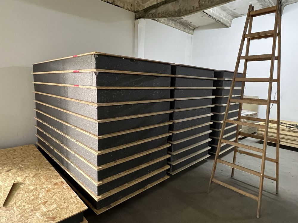 Panele SIP warstwowe płyty 100mm izolacji styropian biały PROMOCJA