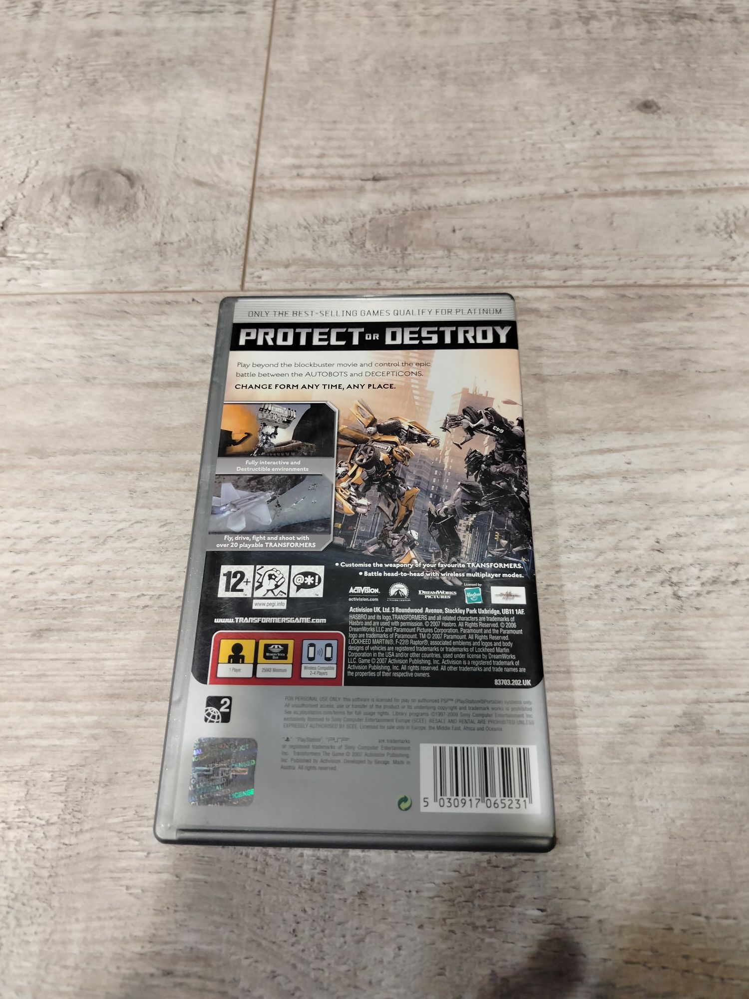 Gra Transformers psp