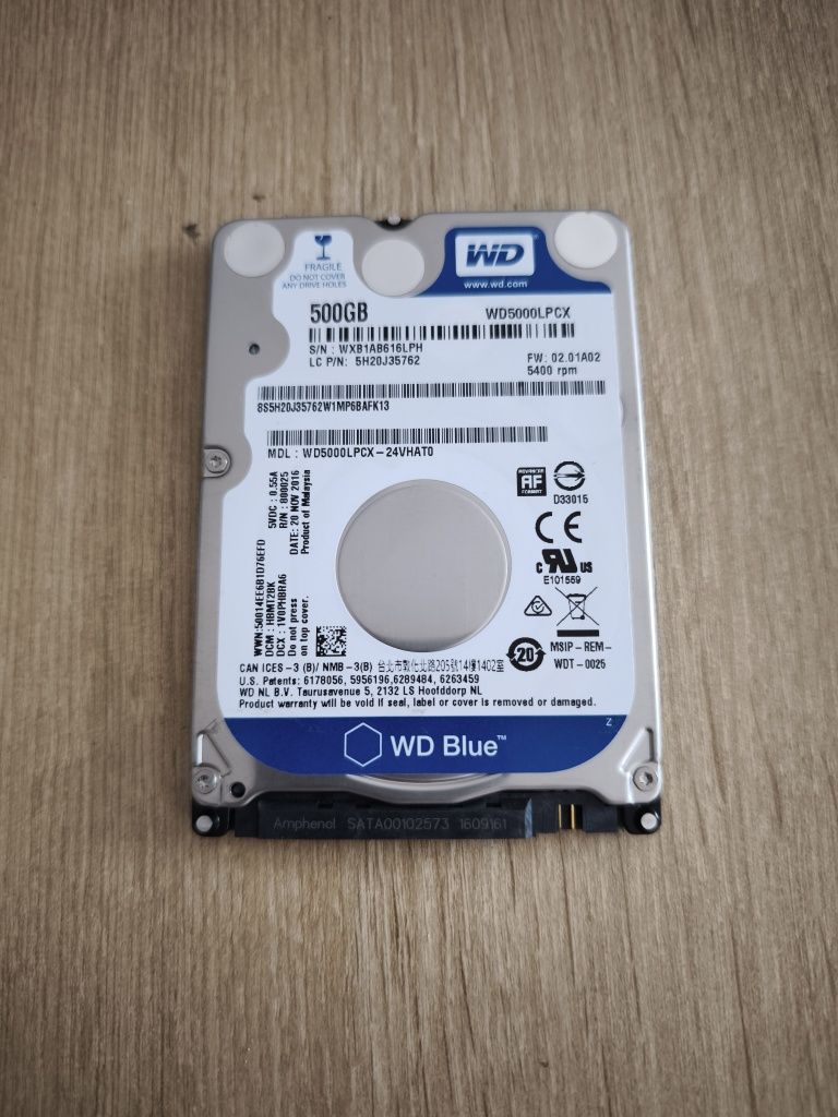 Disco WesternDigital 500Gb 2.5" Sata