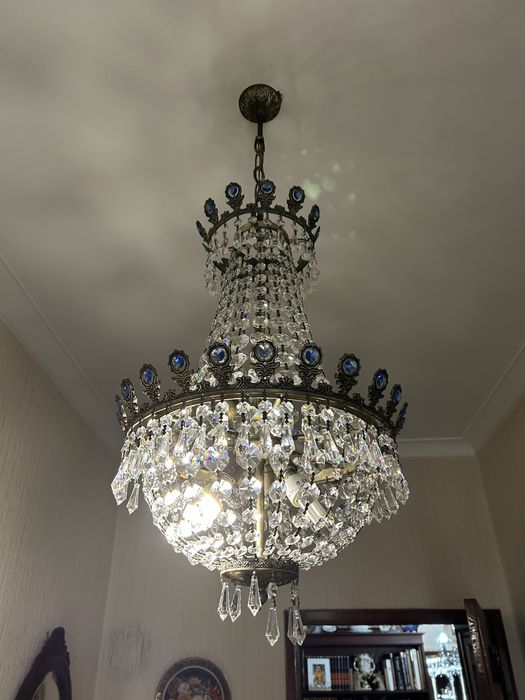 Candeeiro de teto em cristal